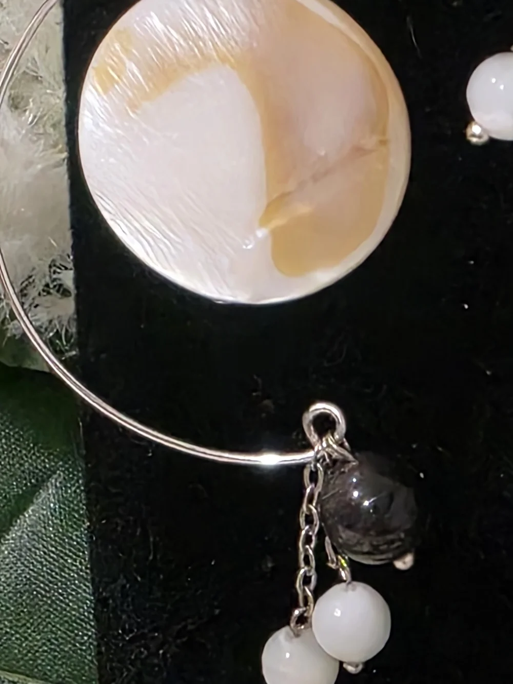 Mother Of Pearl Drop Earrings